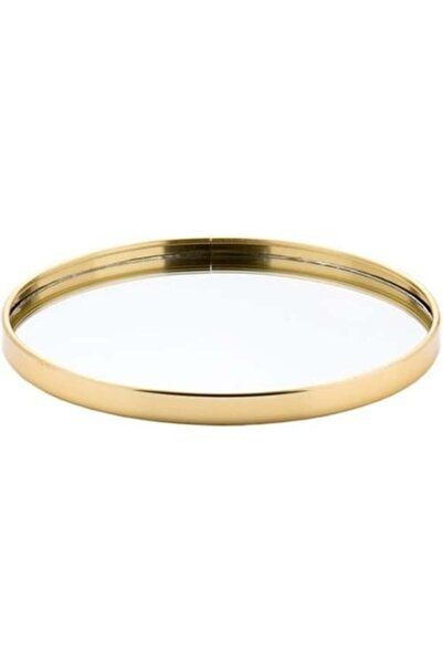 Meven Set Beauty صينية زجاجية بإطار ذهبي 36×15 سم AL-8502-2