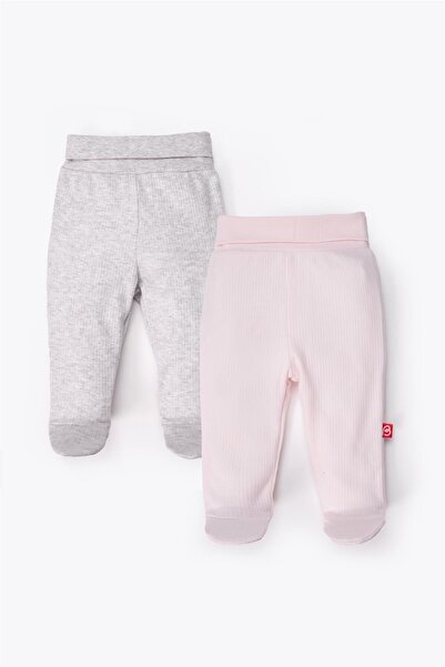 Bebetto Pants with Socks 2-Piece (Always Reported Interlock) Pink