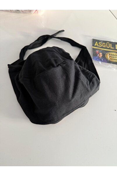 Hayri Musa Akbaba Dikişli Siyah Penye Bone