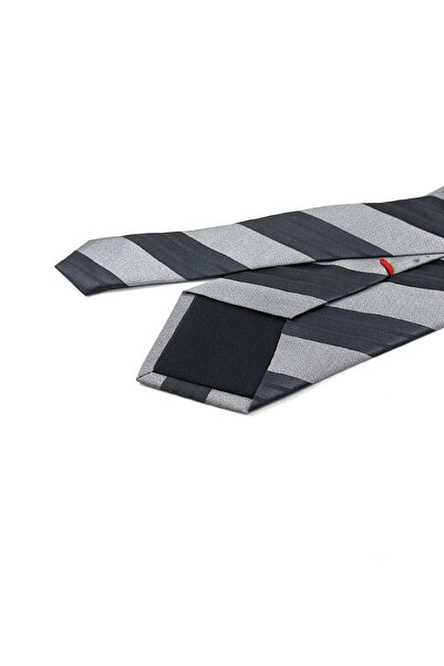 Kravatkolik Γκρι ιταλική μεταξωτή γραβάτα Valledoria Style IΚ2069