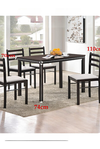 BEC39 Four-piece dining table set: Stylish modern design