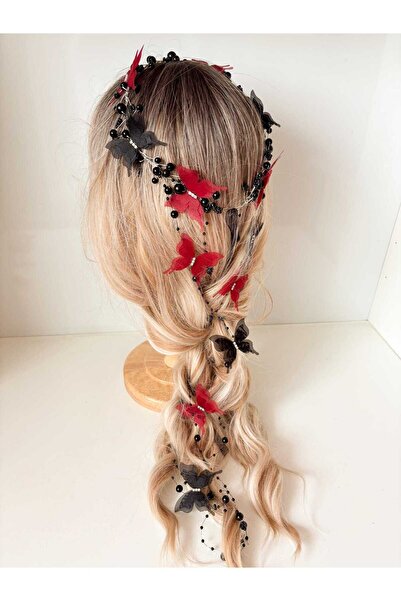 Fiyonks Atölye Coroană cu detalii fluture personalizată, accesoriu pentru păr...