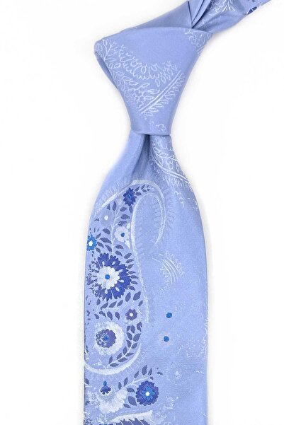 Kravatkolik Terralba Style Світло-блакитна італійська шовкова краватка IK2034
