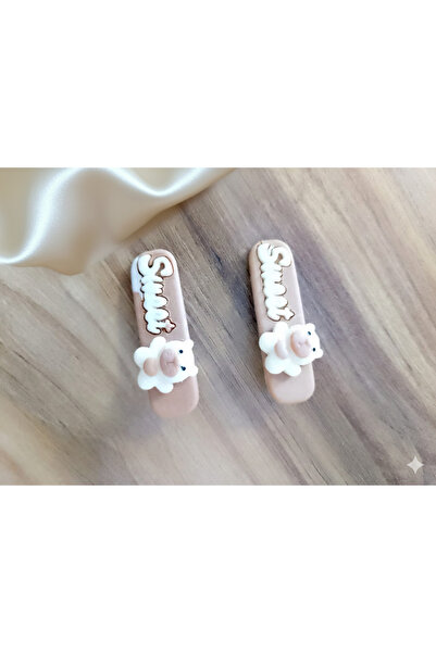 ŞEHRAZAT HANDMADE TASARIM 2 Lİ PASTEL RENK KLİPSLİ TOKA