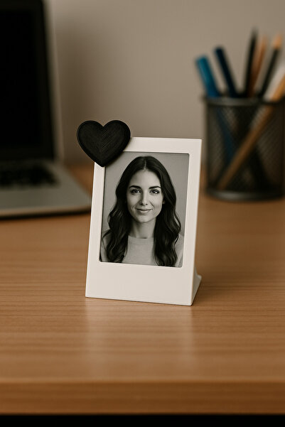 Root Made Heart Detailed Mini Instax Photo Frame Desktop Minimalist Decorative Vesical Frame