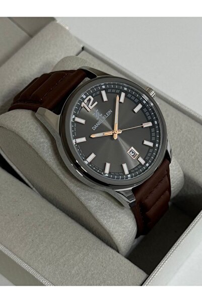 Daniel Klein ERKEK KOL SAATİ METAL KASA - DAYANIKLI DERİ KORDON 3 ATM SUYA DA...