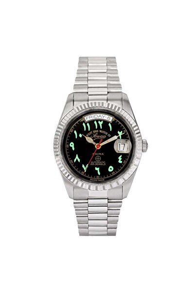 West End Watch Co West End Women's Silver Tone Case Black Dial Automatic Watch