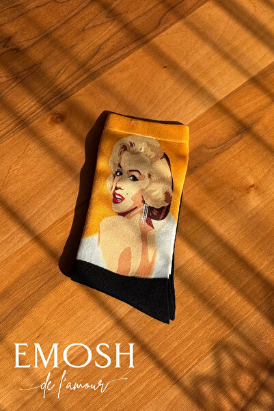 EMOSH de Lamour Marilyn Monroe Pop Art Socks |   Iconic Female Socket with Vi...
