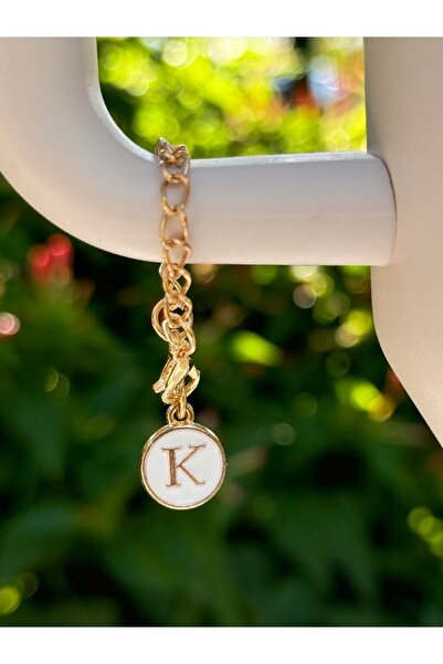 YuccaCo Accessorize Your Life ملحق متوافق مع الترمس باللون الأبيض مع حرف K/ س...