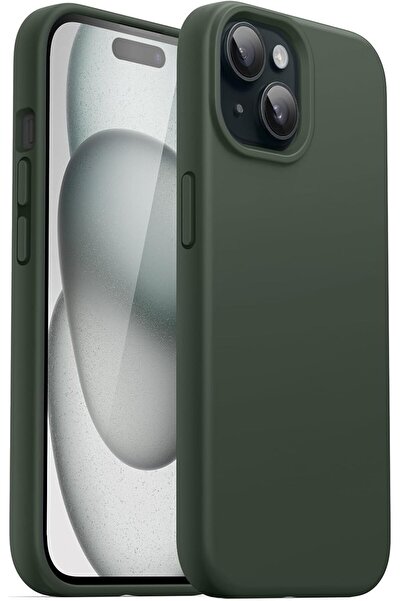 JETech جراب سيليكون لهاتف iPhone 15 مقاس 6.1 بوصة، جراب هاتف واقٍ كامل الجسم ...