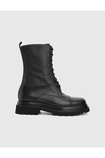 İLVİ Elor Genuine Leather Black Men's Boots