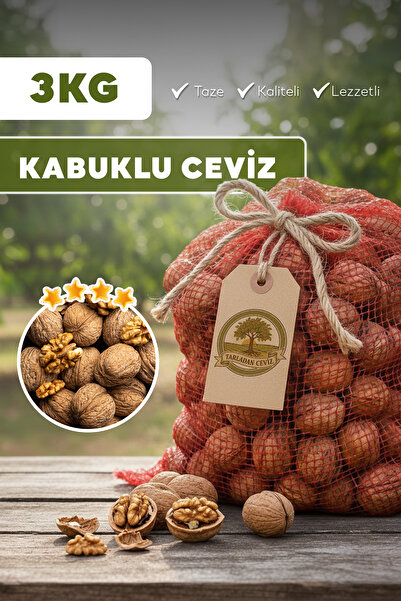 Tarladan Tarım Yeni Mahsül Kabuklu Chandler Ceviz 3KG