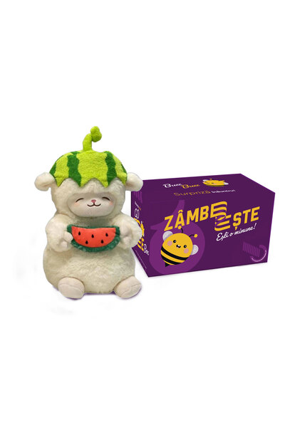 SMART TabbyBoo Melon Lamb plush toy set 25 cm with GoBeeBox gift box