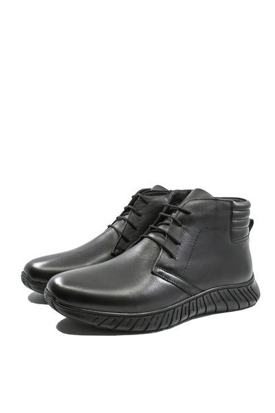 GORETTI men's black leather boots, classic style (GOR 1948)