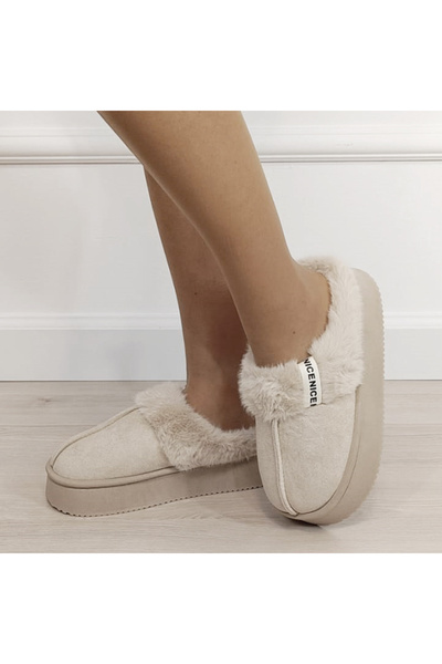 SOFILINE Women's fur slippers, Beige 9719 112