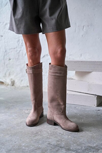 PELİN'İN AYAKKABILARI MODLİNG VİZON SÜET ÇİZME