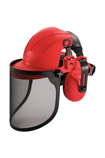Strend Pro Safety helmet with visor and earmuffs, Safetyco