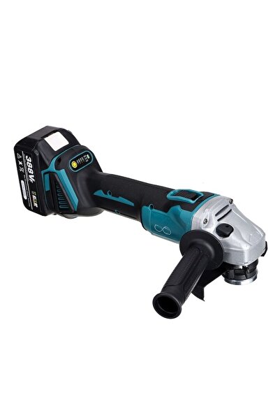 Drillpro Angle Grinder 800 W, 125 mm, 10,000 rpm, 2 Batteries, Blue