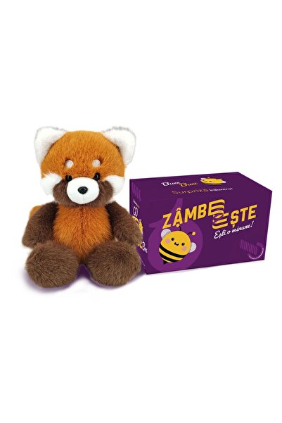 SMART TabbyBoo Red Panda Plush Toy Set 25 cm with GoBeeBox Gift Box