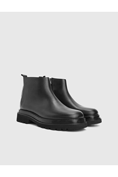 İLVİ Noro Hakiki Deri Siyah Erkek Bot