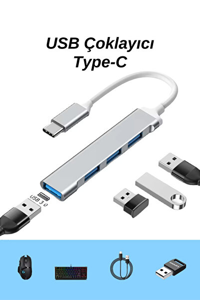 Ekru Cep Type-C USB Hub Multiplexer USB 3.0 and USB 2.0 USB Multiplexer with Metal Body