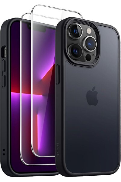 JETech جراب غير لامع 3 في 1 لهاتف iPhone 13 Pro مقاس 6.1 بوصة مع واقيين من ال...