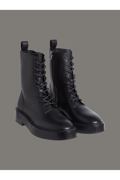 Calvin Klein Kadın Concave Welt Lace Up Bot