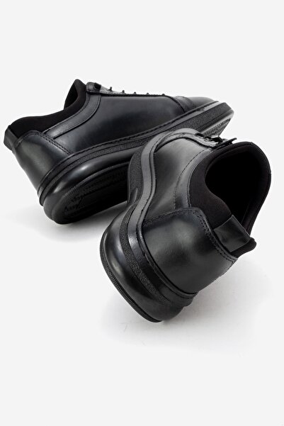 depderi Γνήσιο δέρμα, χοντρή σόλα, εσωτερικό και εξωτερικό δέρμα Ανδρικά αθλητικά παπούτσια από καουτσούκ με κορδόνια