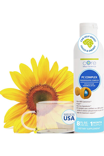 Core Med Science Phosphatidylcholine Supplement Liposomal PC Complex Lecithin...