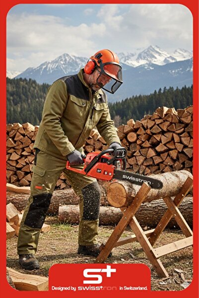 SwissTron SW5020 Motorlu Testere 50 cm Pala - 3 HP - Benzinli Testere Ağaç Kesme Testeresi Hızar Ağaç Motoru