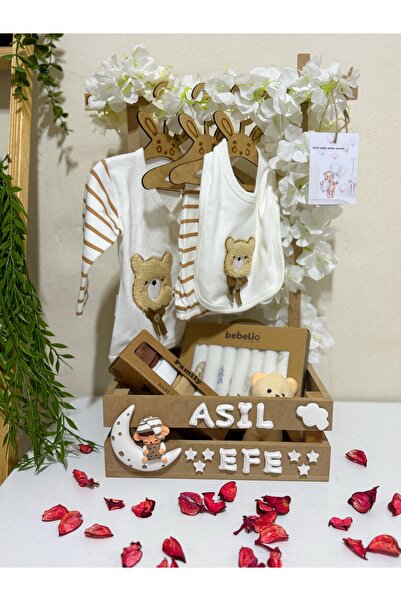 HEDİYE724 40 uçurma sepeti Anne bebek hediyelik TEYZE HALA SEPETİ 5’li hastan...