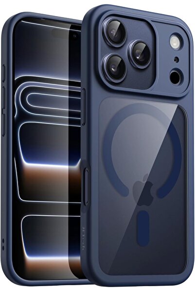 JETech جراب مغناطيسي لهاتف iPhone 17 Pro مقاس 6.3 بوصة (أزرق داكن)