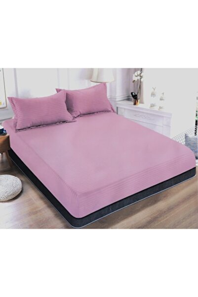 Unicorn Concept Bed cover set with elastic and 2 pillowcases, 180x200 cm, Lilac