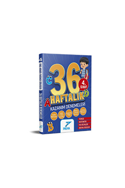Pruva Akademi PRUVA 4. SINIF 36 HAFTALIK DENEMELER