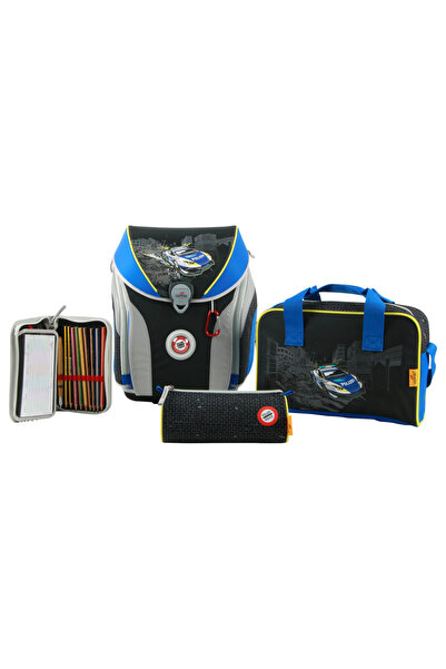 Scout Ghiozdan "POLITIE", set 4 piese