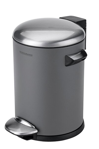 FACKELMANN PARIS 3L waste bin, with pedal for office or bathroom