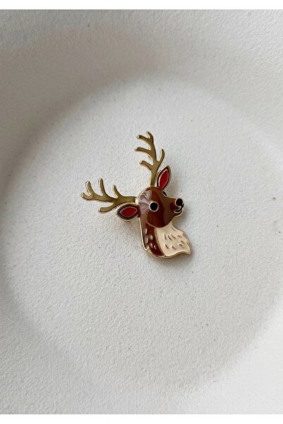 mos&more by mosev Taşlı Yılbaşı Ağacı Broş