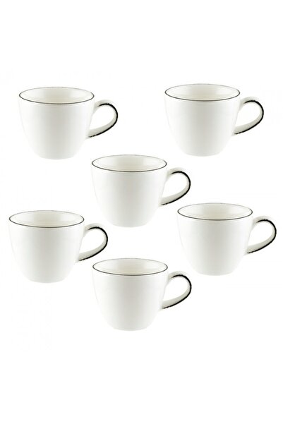 Bonna Set of 6 coffee cups 80ml Cosmos Black made of porcelain