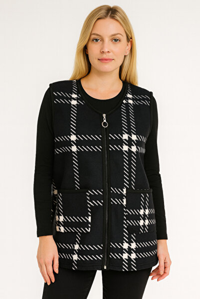 Modayase Plus Size Women's Fleece Vest