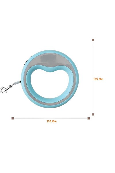 SüslüPati Automatic Dog Walking Leash Blue 2.5 Meters