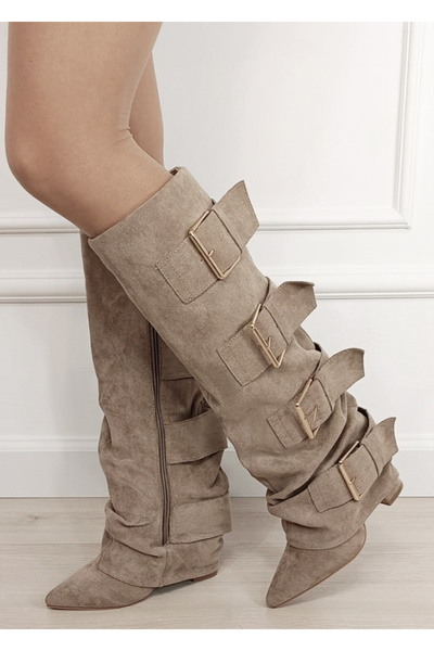 SOFILINE Elegant beige boots with comfortable heel 7677A-1 19