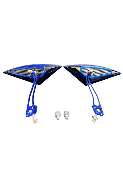 MTS YARASA ÜÇGEN MODİFİYE AYNA TAKIMI MAVİ 8 mm 10 mm UYUMLU - ÜNİVERSAL - CG - CUB - DRİFT - KUBA ÇİTA