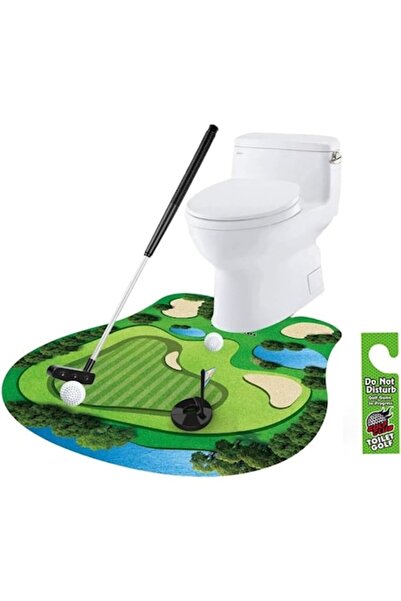 DAMUR Bathroom Mat, Golf Course Model, Interactive, +14 Years, PVC, 80 x 69 c...