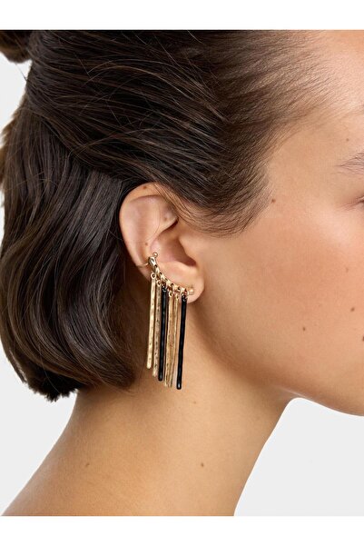 PARFOIS İki Renkli Barlı Küpe