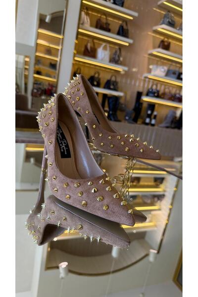 DUYGUSHOESBAG İthal Zımbalı Model Kadın Stiletto