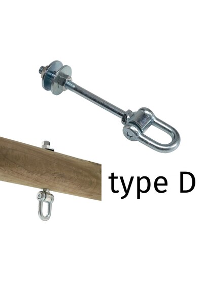 KBT Swing hook "through" - type D - 140 mm