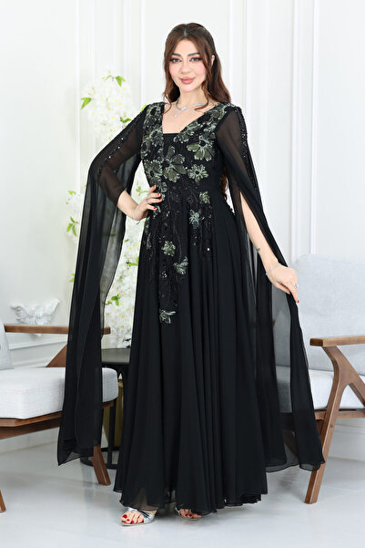 modern designer Elegant embroidered evening dress