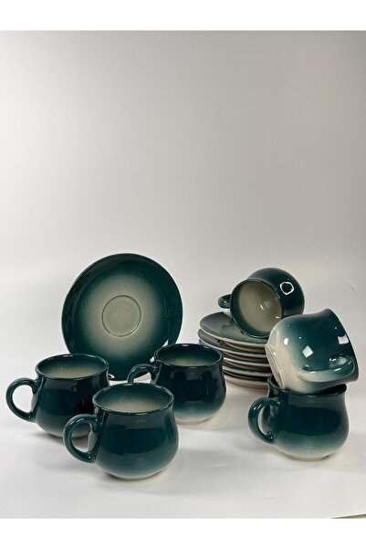 Arsila Home SERAMİK 12 PARÇA 6KİŞİLİK DUBLE KAHVE FİNCANI TAKIMI