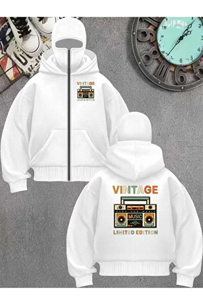 Flaubert -Kar Masked Ninja Unisix Zippered Sweatshirt Cardigan 3 Thread Thick...