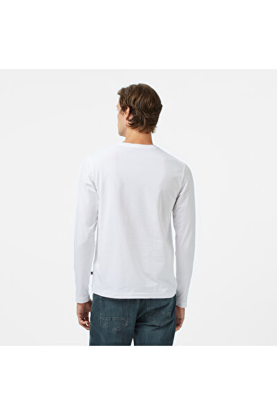 Nautica Men's White Classic Fit Long Sleeve T-Shirt